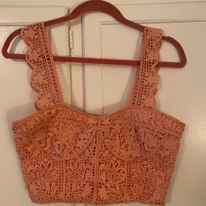 FARM Rio Guipire Sleeveless Corset
Top